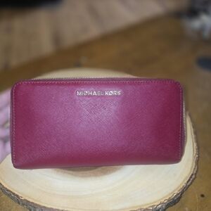 Michael Kors Red Continental Wallet